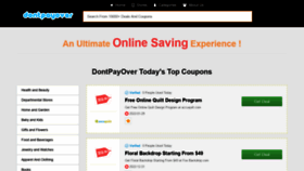 What Dontpayover.com website looked like in 2020 (4 years ago)