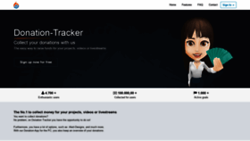What Donation-tracker.com website looked like in 2020 (4 years ago)
