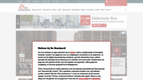 What Destandaard.be website looked like in 2020 (4 years ago)