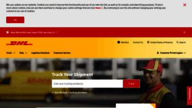 What Dhl-usa.com website looked like in 2020 (4 years ago)