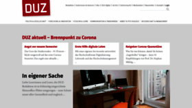 What Duz.de website looked like in 2020 (4 years ago)