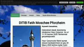 What Ditib-pforzheim.de website looked like in 2020 (4 years ago)