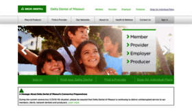 What Deltadentalmo.com website looked like in 2020 (4 years ago)