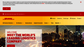 What Dhl.co.bw website looked like in 2020 (4 years ago)