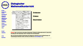 What Dialogischer-mathematikunterricht.de website looked like in 2020 (5 years ago)