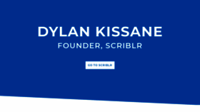 What Dylankissane.com website looked like in 2020 (4 years ago)