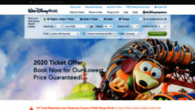 What Disneypackages.co.uk website looked like in 2020 (4 years ago)
