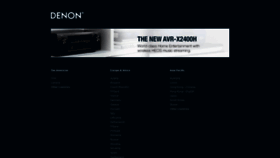 What Denon.com website looked like in 2020 (4 years ago)
