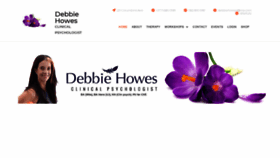 What Debbiehowes.com website looked like in 2020 (4 years ago)