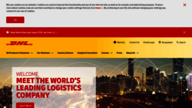 What Dhl.com.bd website looked like in 2020 (4 years ago)