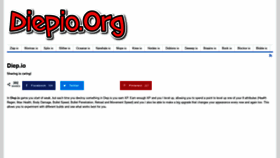 What Diepio.org website looked like in 2020 (5 years ago)