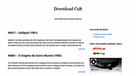 What Downloadcult.org website looked like in 2020 (4 years ago)