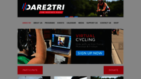 What Dare2tri.org website looked like in 2020 (4 years ago)