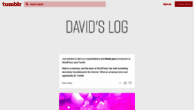 What Davidslog.com website looked like in 2020 (4 years ago)