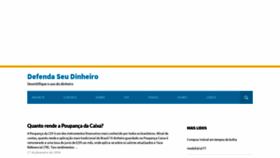 What Defendaseudinheiro.com.br website looked like in 2020 (4 years ago)