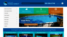 What Discountpoolsdirect.com website looked like in 2020 (4 years ago)