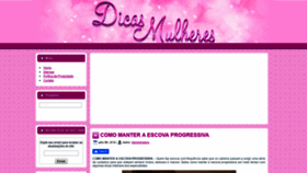 What Dicasmulheres.com website looked like in 2020 (4 years ago)