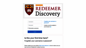 What Discovery.redeemer.ca website looked like in 2020 (4 years ago)