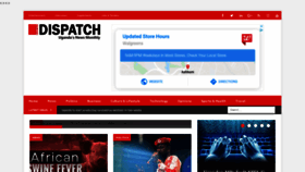 What Dispatch.ug website looked like in 2020 (4 years ago)