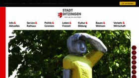 What Ditzingen.de website looked like in 2020 (4 years ago)