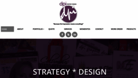 What Dpigraphicdesign.com website looked like in 2020 (5 years ago)
