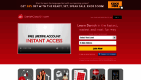 What Danishclass101.com website looked like in 2020 (4 years ago)