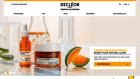 What Decleor.com website looked like in 2020 (4 years ago)
