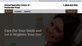 What Dentalspecialtycenterofpembrokepines.com website looked like in 2020 (4 years ago)