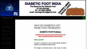 What Diabeticfootindia.com website looked like in 2020 (4 years ago)