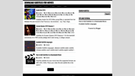 What Downloadsubtitlesmovies.blogspot.de website looked like in 2020 (4 years ago)