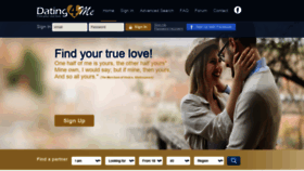 What Dating4me.com website looked like in 2020 (4 years ago)