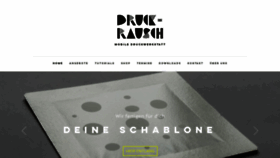 What Druckrausch.com website looked like in 2020 (4 years ago)