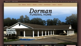 What Dormanfuneralhome.com website looked like in 2020 (4 years ago)
