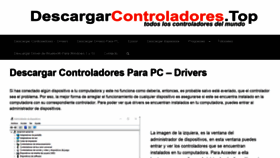 What Descargarcontroladores.top website looked like in 2020 (4 years ago)