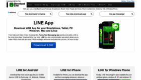What Downloadlineapp.com website looked like in 2020 (4 years ago)