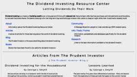 What Dripinvesting.org website looked like in 2020 (5 years ago)