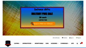 What Defencegifts.com.au website looked like in 2020 (5 years ago)