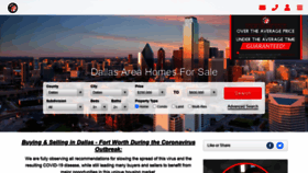 What Dallashomerealty.com website looked like in 2020 (4 years ago)
