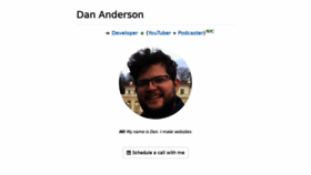 What Dananderson.org website looked like in 2020 (4 years ago)