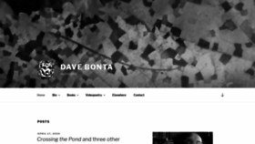 What Davebonta.com website looked like in 2020 (4 years ago)