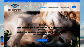 What Domsitting.fr website looked like in 2020 (4 years ago)