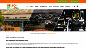 What Darlingtourism.co.za website looked like in 2020 (3 years ago)