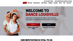 What Dancelouisville.com website looked like in 2020 (4 years ago)