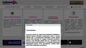 What Diakhiteldirekt.hu website looked like in 2020 (4 years ago)