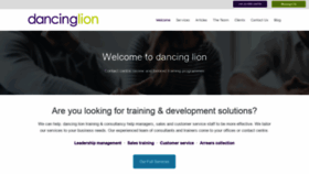 What Dancinglion.com website looked like in 2020 (4 years ago)