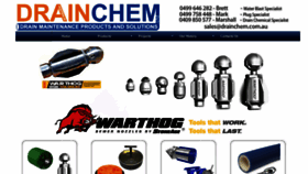 What Drainchem.com.au website looked like in 2020 (4 years ago)