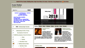 What Dudewalker.org website looked like in 2020 (3 years ago)