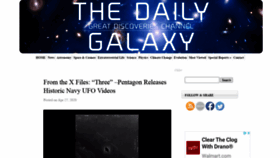 What Dailygalaxy.com website looked like in 2020 (4 years ago)