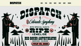 What Dispatchmusic.com website looked like in 2020 (3 years ago)