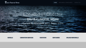 What Davisfuneralhome.ca website looked like in 2020 (4 years ago)
